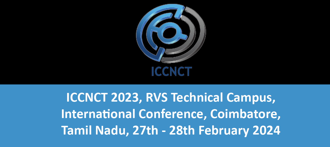 ICCNCT 2023, RVS Technical Campus, International Conference, Coimbatore